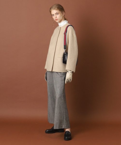 【otonaMUSE12月号掲載】モヘヤ混シャギーショートジャケット 