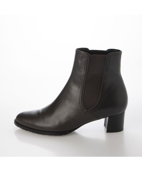 サイドゴアレザーショートブーツ 