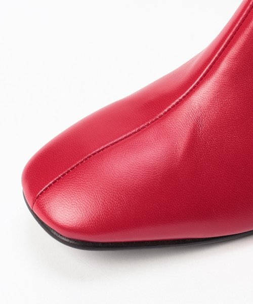 【FABIO RUSCONI(ファビオルスコーニ)】スクエアトゥショートブーツ 