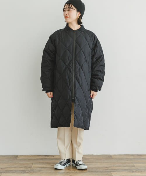 ITEMS URBANRESEARCH(アイテムズ アーバンリサーチ（レディース）)/キルティングノーカラーダウンコート/img42