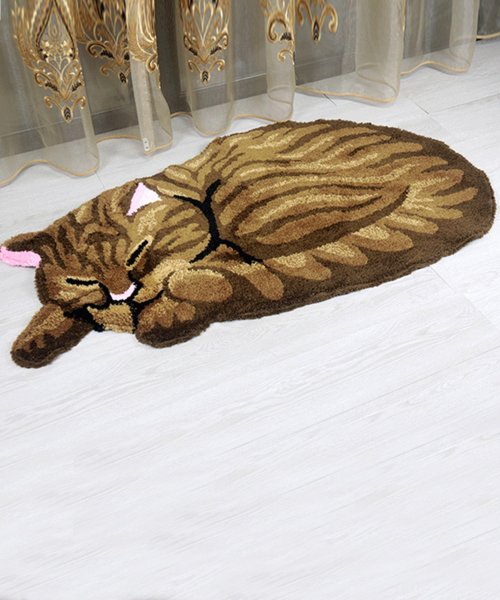 aimoha(aimoha（アイモハ）)/aimoha　home　高精度織り　お眠り猫　ラグ/img11
