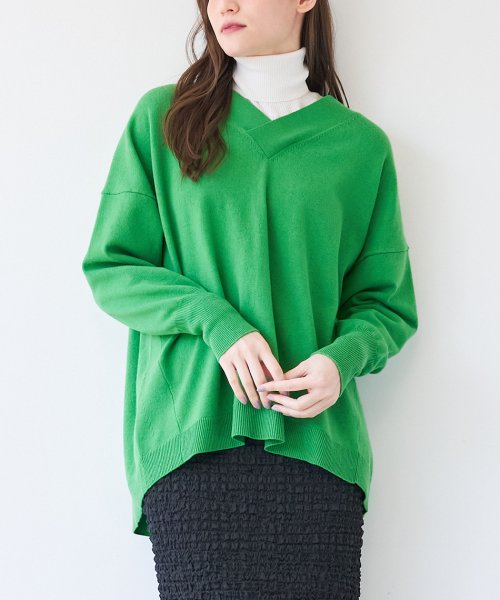 MICA&DEAL(マイカアンドディール)/【セットアップ対応商品】v/n loose knit p/o/img13