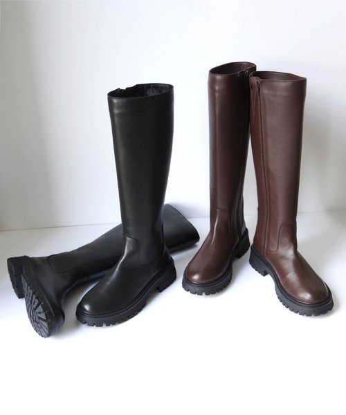 サイドジップロングブーツ【EML－P2009】 商品説明 PUPE