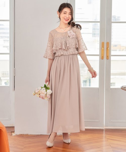 DRESS+(ドレス プラス)/パーティードレス ワンピース 体型カバー 結婚式/img24