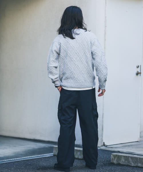 URBAN RESEARCH Sonny Label(アーバンリサーチサニーレーベル)/ウールライクダイヤパターンニットプルオーバー/img03