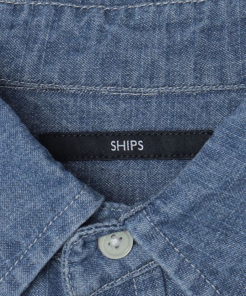 SHIPS MEN(シップス　メン)/*SHIPS: ユーズド加工 8オンス デニム レギュラーカラー シャツ/img17