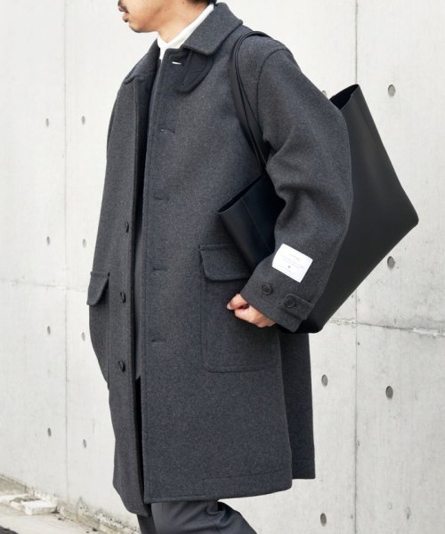 SHIPS any: FUTURE MELTON リラックス ステンカラー コート◇ MELTON FUTURE 　FUTURE 23AW◆　714