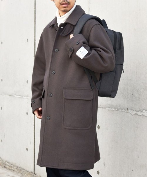 SHIPS any: FUTURE MELTON リラックス ステンカラー コート◇ MELTON FUTURE 　FUTURE 23AW◆　714