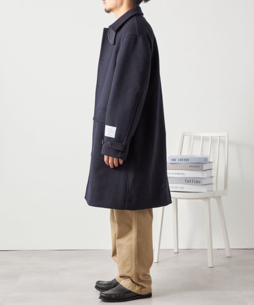 SHIPS any: FUTURE MELTON リラックス ステンカラー コート◇ MELTON FUTURE 　FUTURE 23AW◆　714