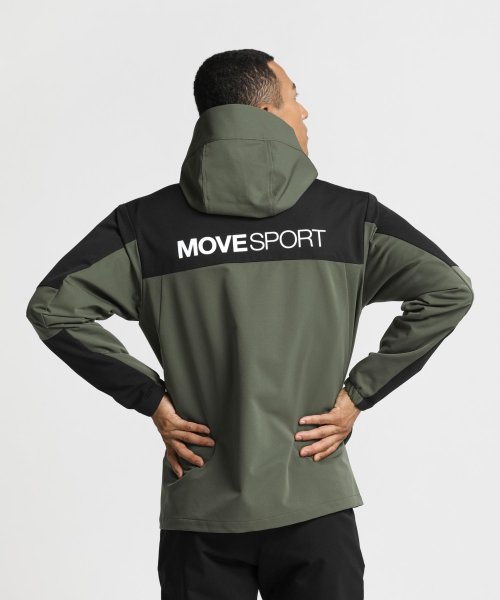 MOVESPORT(ムーブスポーツ)/HEATNAVI ソフトシェル バックロゴ フルジップフーディー/img33