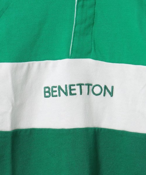 BENETTON (UNITED COLORS OF BENETTON BOYS)(ユナイテッド　カラーズ　オブ　ベネトン　ボーイズ)/キッズカラーブロック長袖ポロラガーシャツB/img12