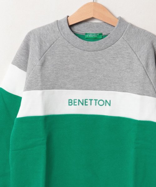 BENETTON (UNITED COLORS OF BENETTON BOYS)(ユナイテッド　カラーズ　オブ　ベネトン　ボーイズ)/キッズカラーブロックラグランスウェットトレーナーB/img05