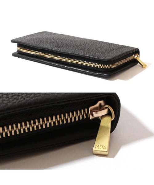 タケオキクチ 財布 長財布 メンズ ブランド ラウンドファスナー レザー 本革 ボックス型小銭入れ 大容量 TAKEO KIKUCHI 761605 TAKEO