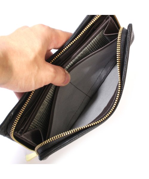 タケオキクチ 財布 長財布 メンズ ブランド ラウンドファスナー レザー 本革 ボックス型小銭入れ 大容量 TAKEO KIKUCHI 761605 TAKEO