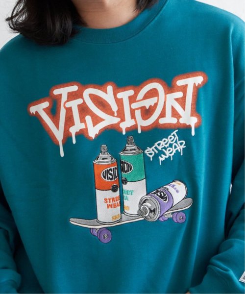 VENCE　EXCHANGE(ヴァンス　エクスチェンジ)/VISION STREET WEAR ビジョンストリートウェア スプレーイラストトレーナー/img13