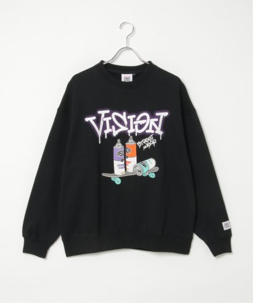 VENCE　EXCHANGE(ヴァンス　エクスチェンジ)/VISION STREET WEAR ビジョンストリートウェア スプレーイラストトレーナー/img21