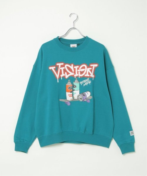 VENCE　EXCHANGE(ヴァンス　エクスチェンジ)/VISION STREET WEAR ビジョンストリートウェア スプレーイラストトレーナー/img23