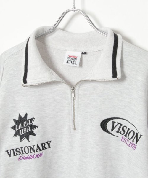 VENCE　EXCHANGE(ヴァンス　エクスチェンジ)/VISION STREET WEAR ビジョンストリートウェア リブラインハーフジップ/img19