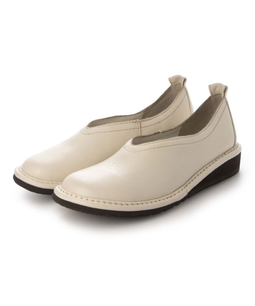 【サスティナブル】深めカットフラットシューズ ing