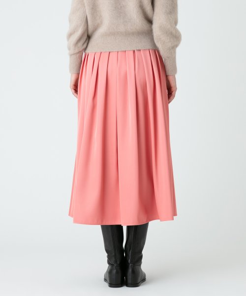 【LOULOU WILLOUGHBY】ブライトツイルタックスカート 