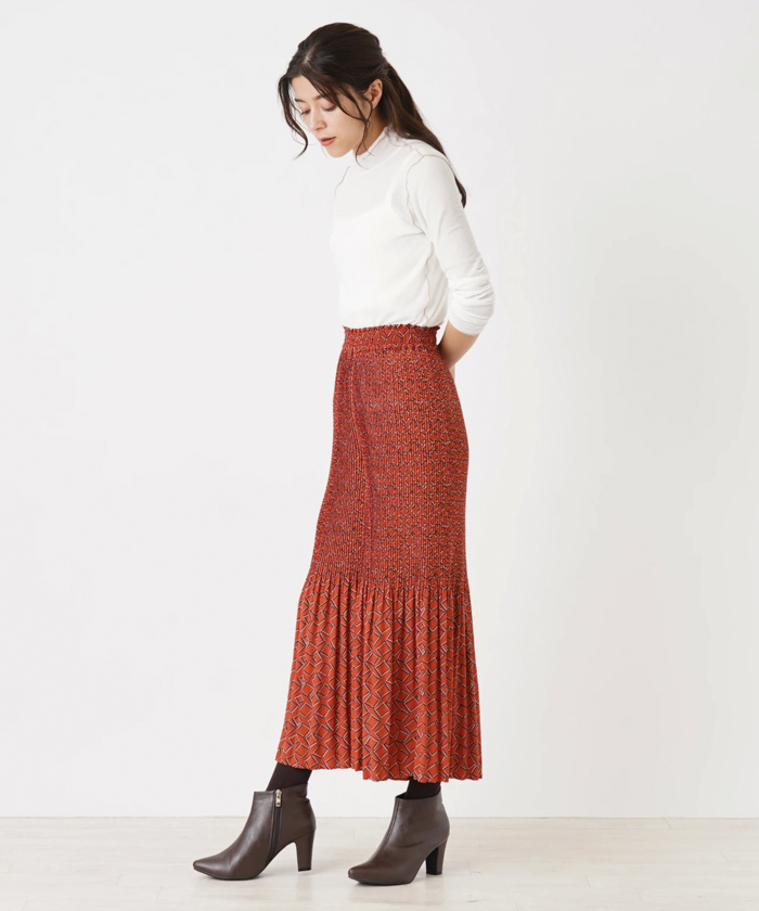 MONiLE】幾何学柄ワイドパンツ - Thebuildteam 