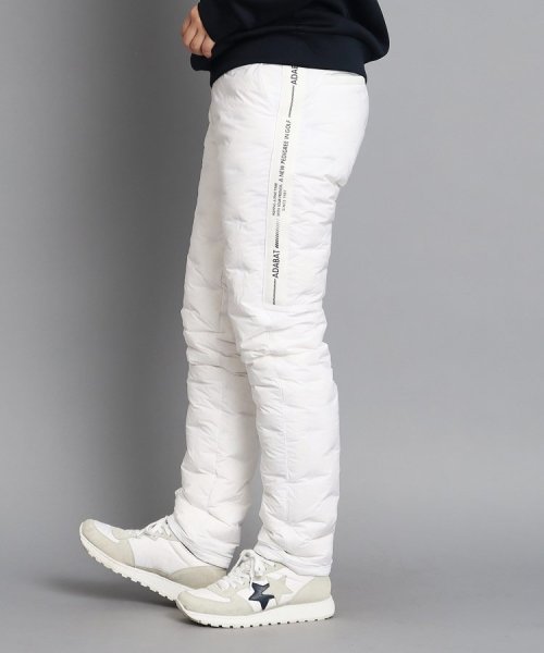 【撥水加工】サイドテロゴデザイン ダウンパンツ 