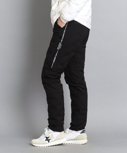 【撥水加工】サイドテロゴデザイン ダウンパンツ 