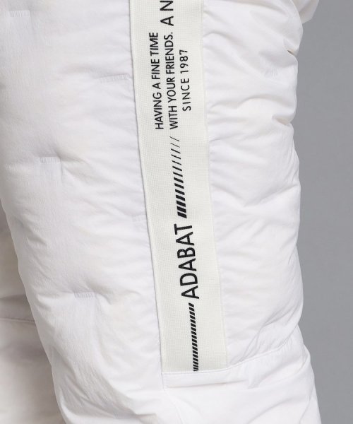 【撥水加工】サイドテロゴデザイン ダウンパンツ 