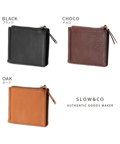 SLOW スロウ 財布 二つ折り財布 薄い財布 薄型 小銭入れ付き 本革 レザー ボーノ マネークリップ メンズ レディース bono so857l 