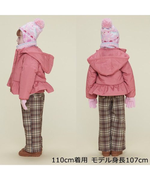 moujonjon(ムージョンジョン)/【子供服】 moujonjon (ムージョンジョン) 裾フリル無地中綿ジャケット 90cm～140cm M60102/img12