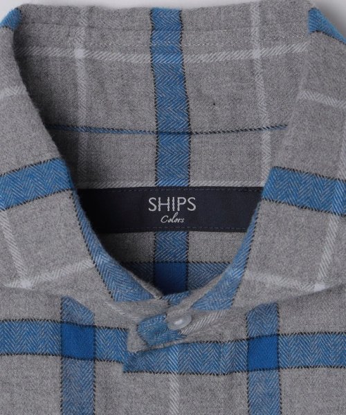 SHIPS Colors  MEN(シップスカラーズ　メン)/SHIPS Colors:ネルチェック ワイドカラー ロングスリーブ ドレスシャツ/img06