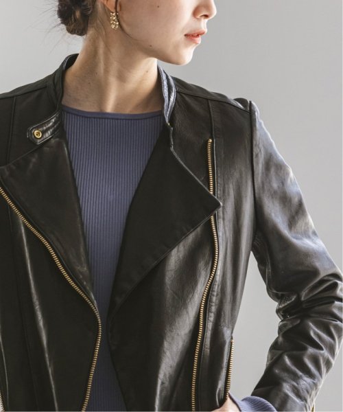 《追加》ソフトラムレザーライダースブルゾン8 製品洗い 年齢30代/身長 S/着用サイズ