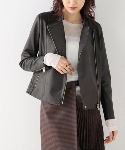 《追加》ソフトラムレザーライダースブルゾン8 製品洗い 年齢30代/身長 S/着用サイズ