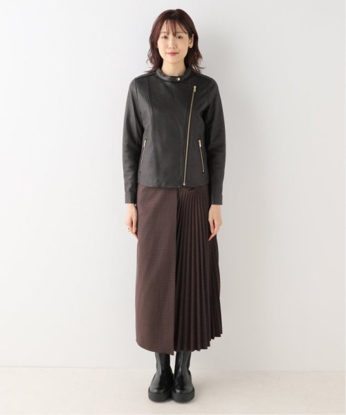 《追加》ソフトラムレザーライダースブルゾン8 製品洗い 年齢30代/身長 S/着用サイズ