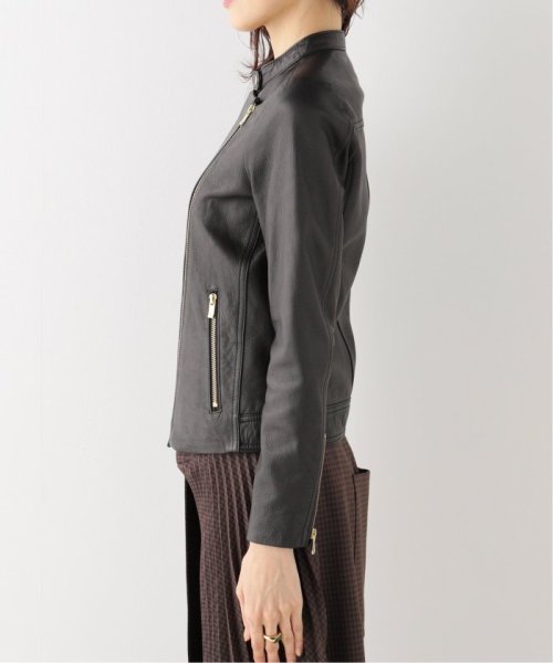 《追加》ソフトラムレザーライダースブルゾン8 製品洗い 年齢30代/身長 S/着用サイズ