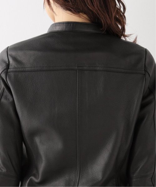 《追加》ソフトラムレザーライダースブルゾン8 製品洗い 年齢30代/身長 S/着用サイズ