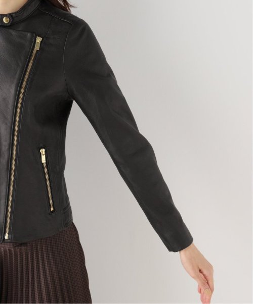 《追加》ソフトラムレザーライダースブルゾン8 製品洗い 年齢30代/身長 S/着用サイズ