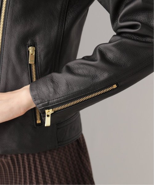 《追加》ソフトラムレザーライダースブルゾン8 製品洗い 年齢30代/身長 S/着用サイズ