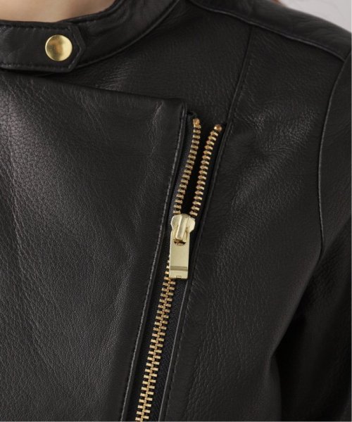 《追加》ソフトラムレザーライダースブルゾン8 製品洗い 年齢30代/身長 S/着用サイズ