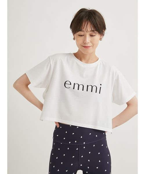 emmi yoga(emmi　yoga)/【emmi yoga】emmiロゴクロップドＴシャツ/img04