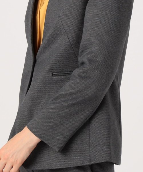 カルゼサーキュラー ノーカラージャケット 