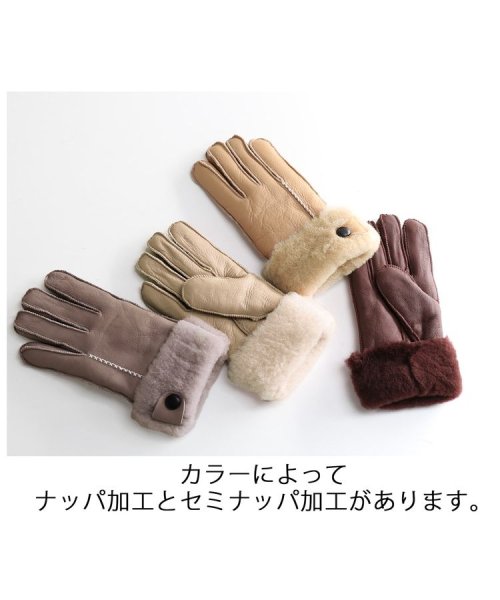 sankyoshokai(サンキョウショウカイ)/ムートンレザー手袋/img12