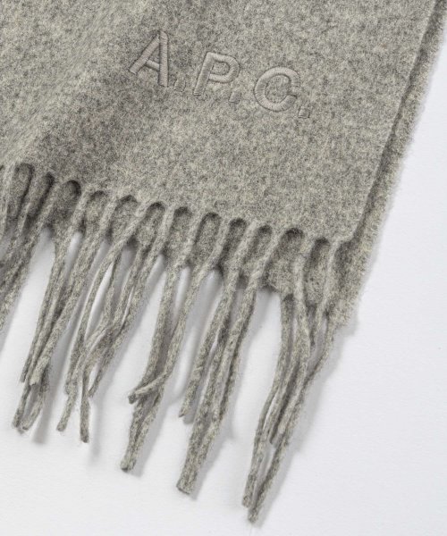 A.P.C.(アーペーセー)/APC アーペーセー A.P.C. WOAFE M15170 マフラー レディース アパレル ウール ストール ロゴ刺繍 echarpe alix brodee/img16