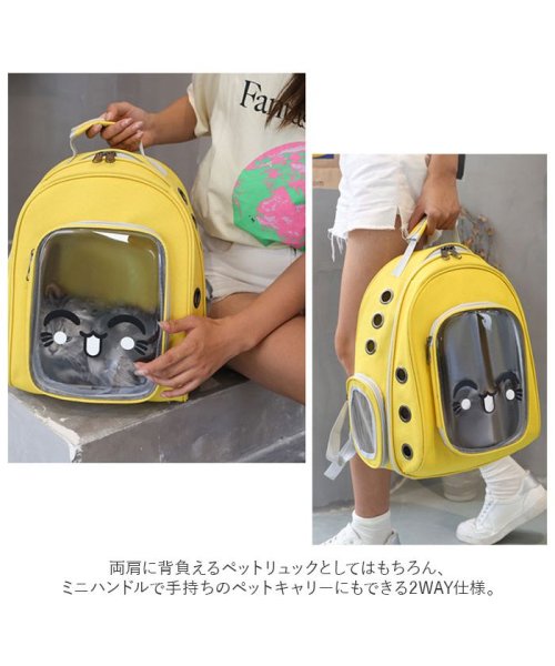 BACKYARD FAMILY(バックヤードファミリー)/ペットキャリーバッグ ペット用品 可愛い petbag3083/img02