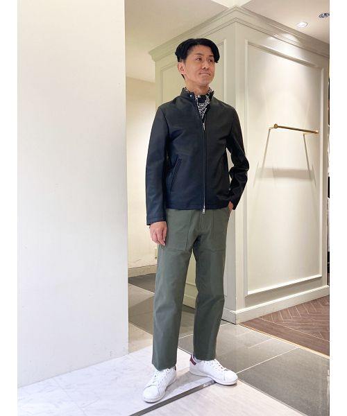 Weather proofed Leather】レザーシングルライダースジャケ