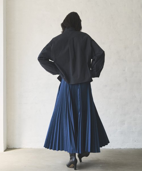 【Audrey and John Wad】プリーツロングフレアスカート H164 B79 W58 H82 Audrey and John