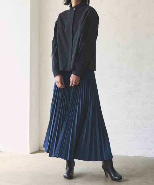 【Audrey and John Wad】プリーツロングフレアスカート H164 B79 W58 H82 Audrey and John