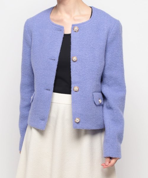 ノーカラージャケット 