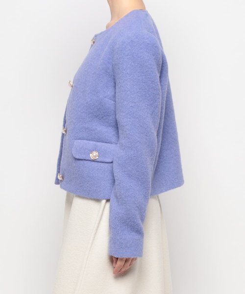 ノーカラージャケット 