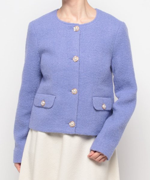 ノーカラージャケット 